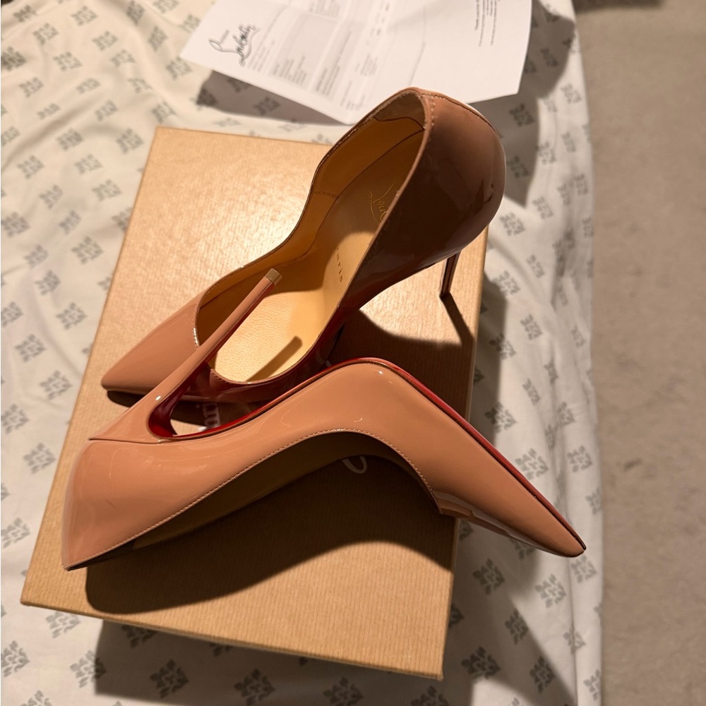Christian Louboutin Blush Patent Leather Heels